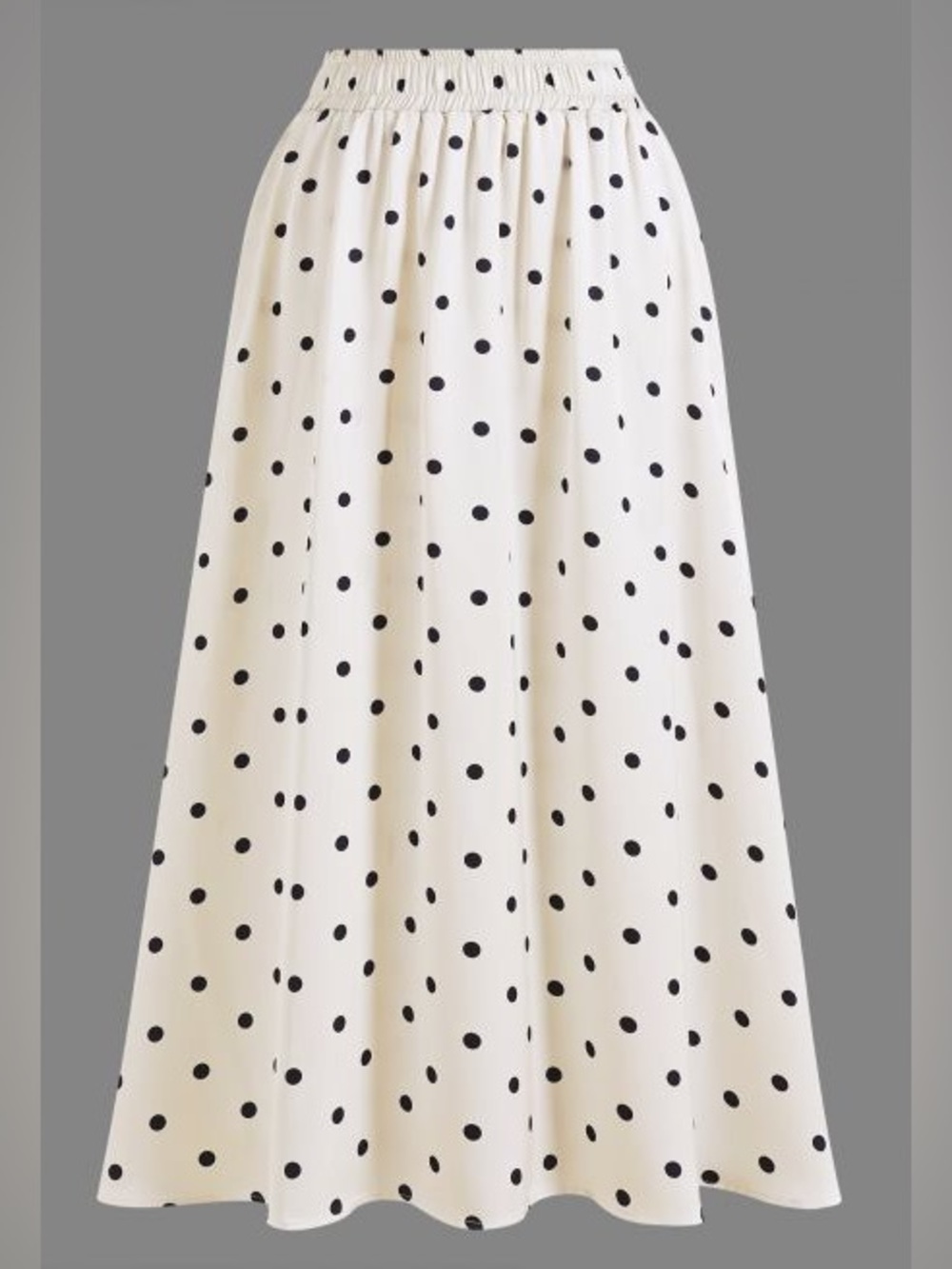 CHICWISH SATIN POLKA DOT MAXI SKIRT AND SLEEVELESS TOP SET - XS/S - Picture 6 of 12